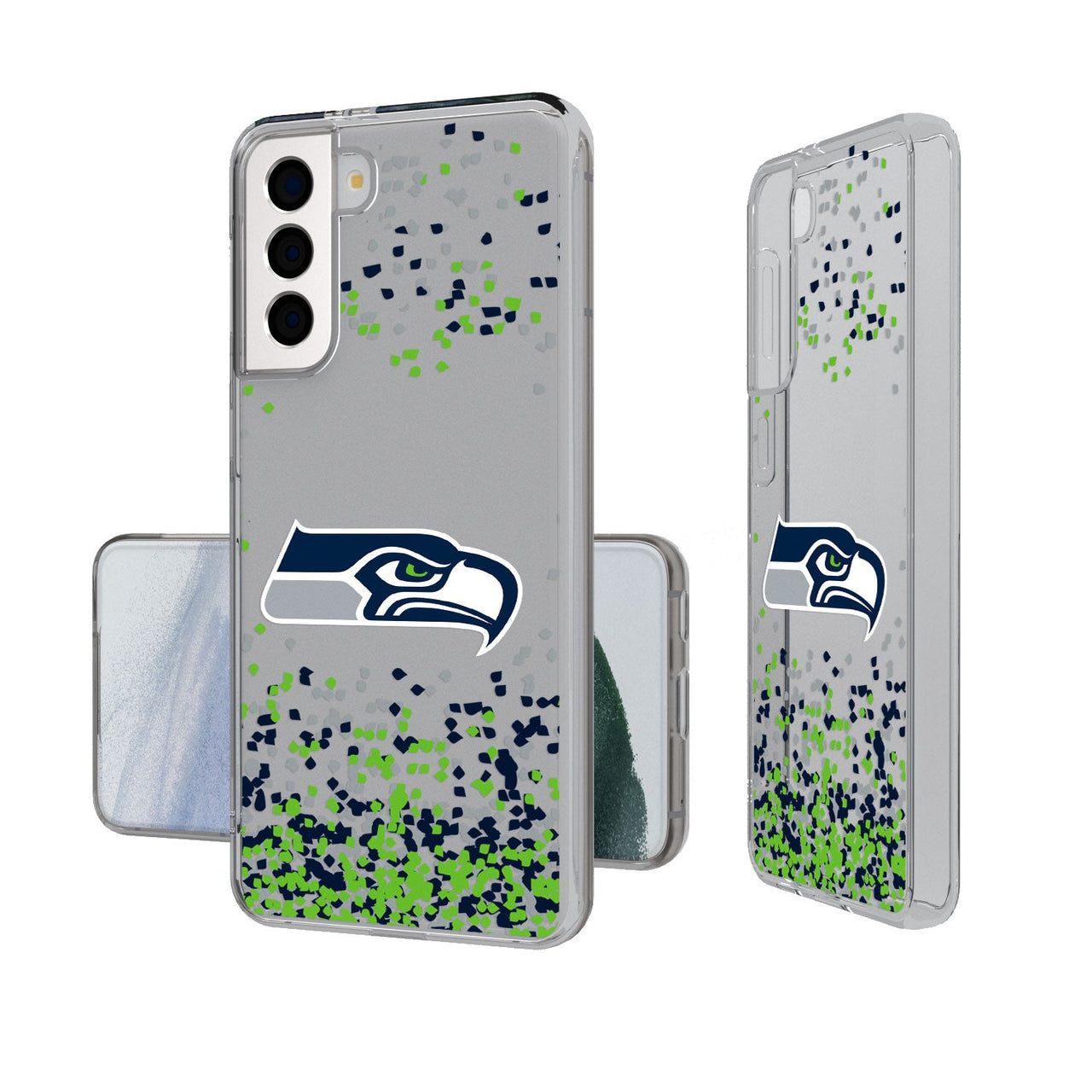 Seattle Seahawks Confetti Clear Case-19