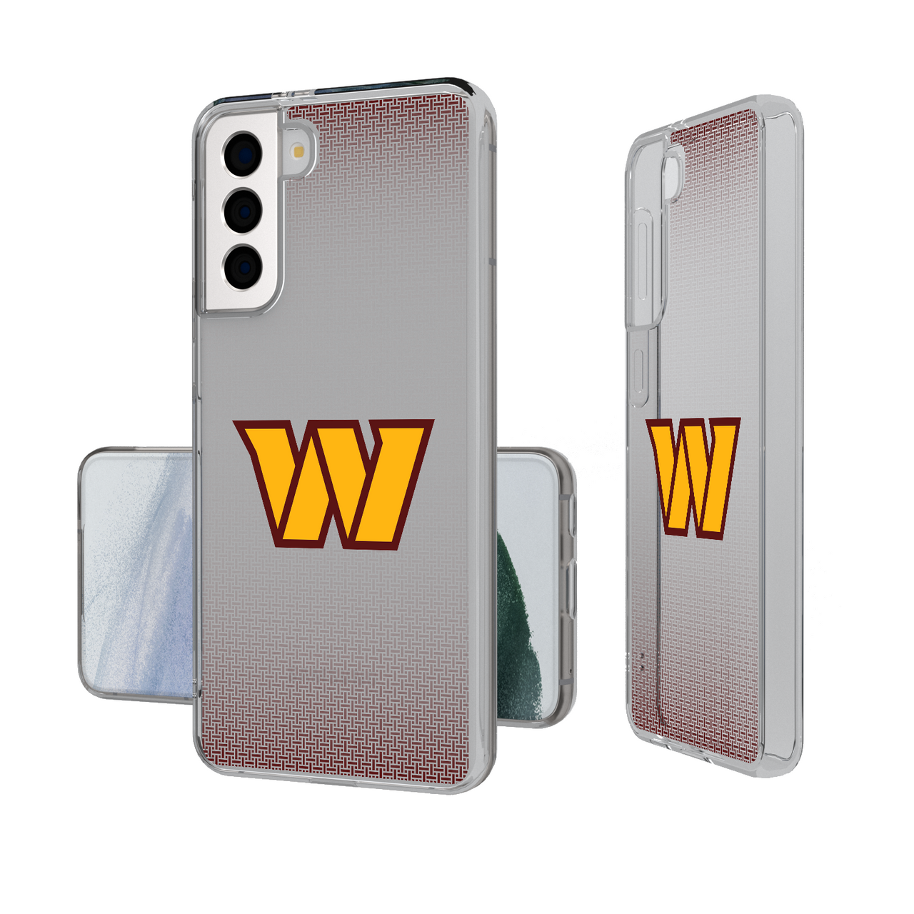 Washington Commanders Linen Clear Phone Case-1