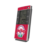 Thumbnail for Philadelphia Phillies 1984-1991 - Cooperstown Collection Pinstripe Digital Desk Clock-0