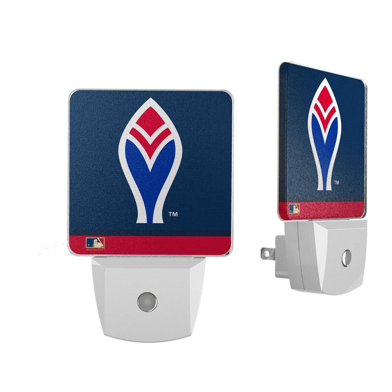 Atlanta Braves 1972-1975 - Cooperstown Collection Stripe Night Light 2-Pack-0