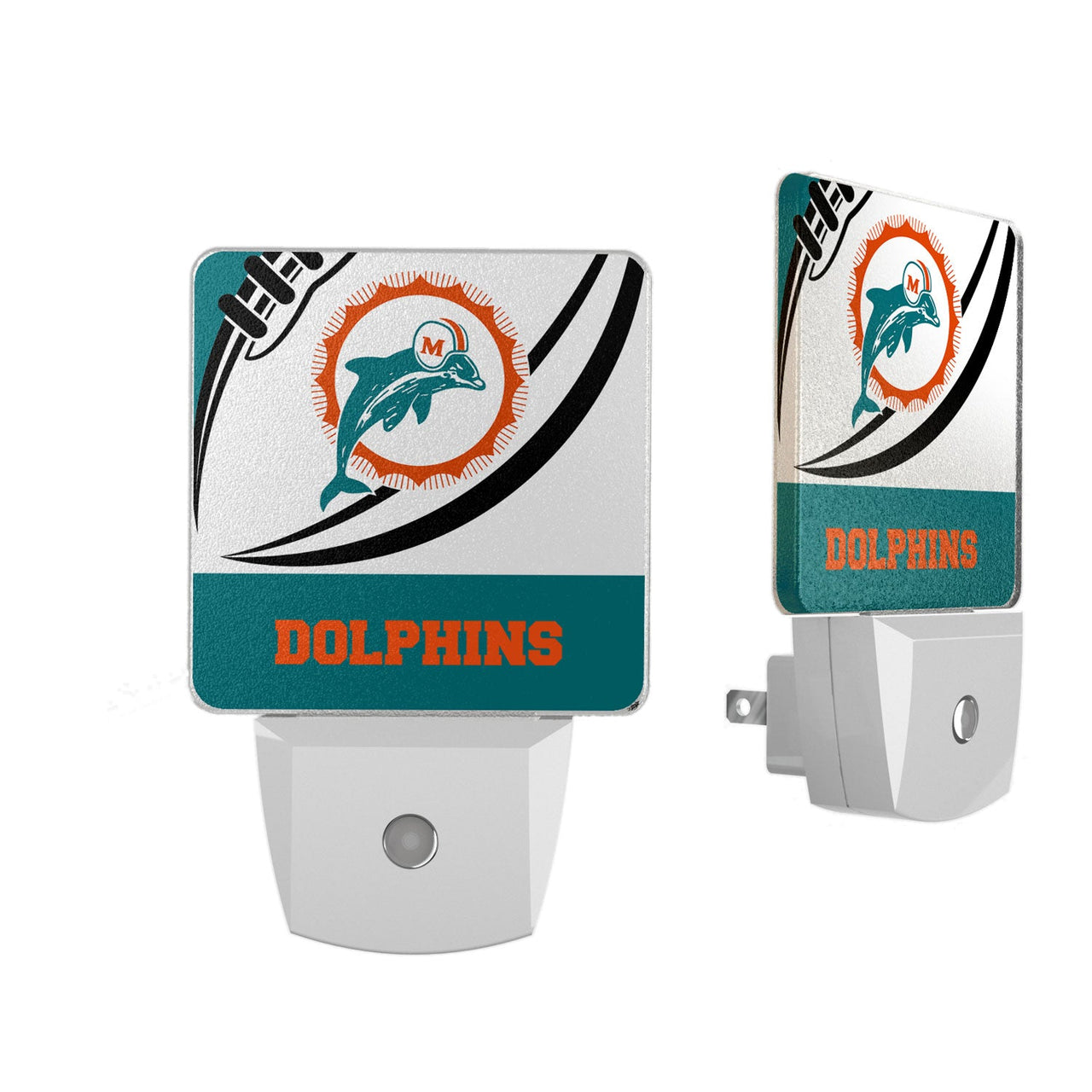 Miami Dolphins 1966-1973 Historic Collection Passtime Night Light 2-Pack-0