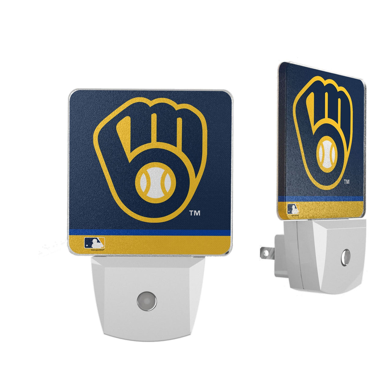 Milwaukee Brewers Stripe Night Light 2-Pack-0